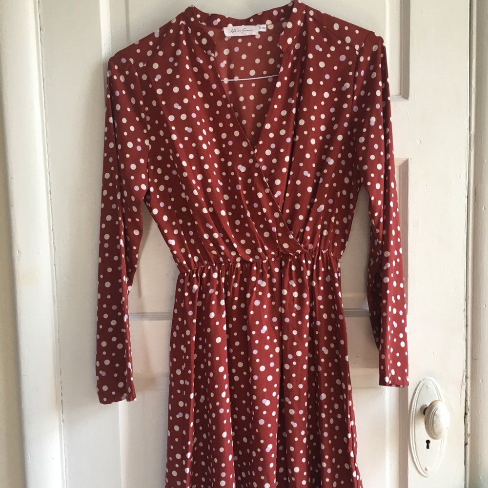 Polka Dot A-Line Dress // Autumn Halloween Dress